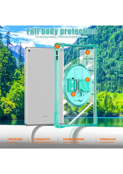 iPad 10.2 (2021) / (2020) Kickstand Pc+Tpu+Akrilik Şeffaf Tablet Kılıfı (Yurt Dışından) fiyatları