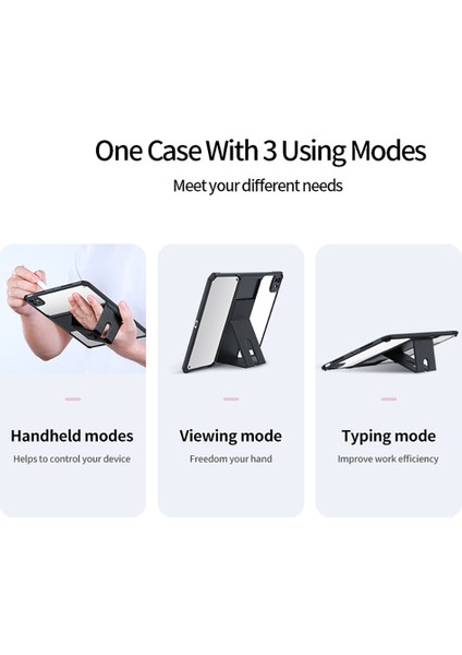 iPad Pro 11 (2024) Deri Kickstand Tpu + Pc Hava Yastığı Koruması Tablet Kapağı (Yurt Dışından) indirimleri