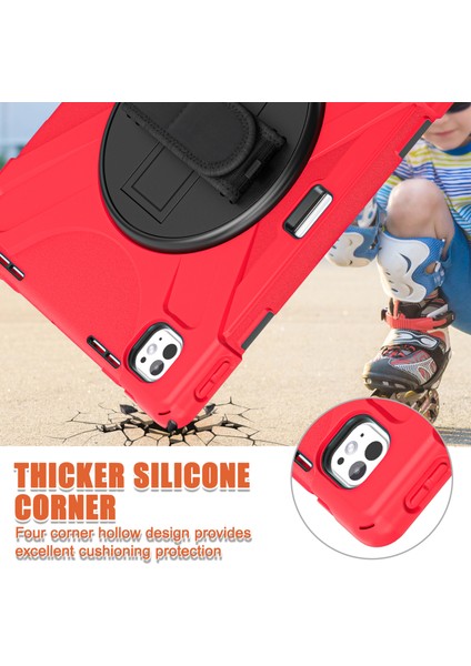 iPad Pro 13 (2024) Tpu+Pc+Silikon Kickstand Kalem Yuvalı Tablet Kapağı (Yurt Dışından) modelleri