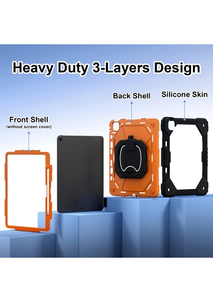 iPad Air 13 (2024) Kickstand Kılıf Silikon+Pc Tablet Kapağı (Yurt Dışından) modelleri