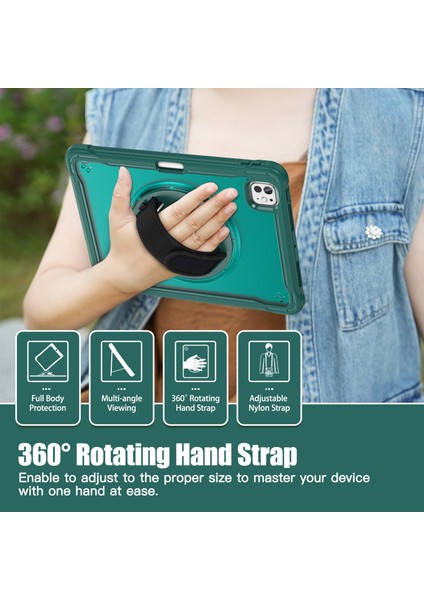 iPad Pro 11 (2024) Kickstand Pc+Tpu+Silikon Tablet Kılıfı (Yurt Dışından) indirimleri