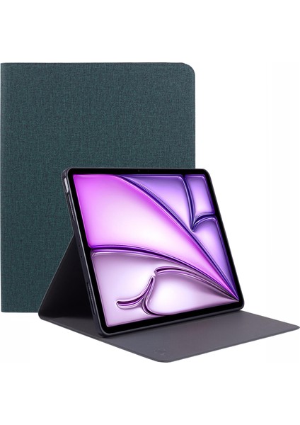 iPad Air 13 (2024) Darbeye Dayanıklı Pu Deri+Tpu Tablet Kılıfı Koruma Kapağı (Yurt Dışından)