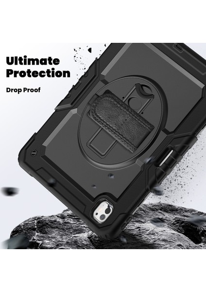 iPad Pro 13 (2024) Kickstand Kılıf Pc+Silikon Tablet Kılıfı ve Omuz Askılı (Yurt Dışından) indirimleri