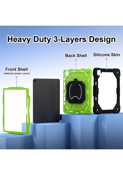 iPad Air 13 (2024) Kickstand Kılıf Silikon+Pc Tablet Kapağı (Yurt Dışından) modelleri