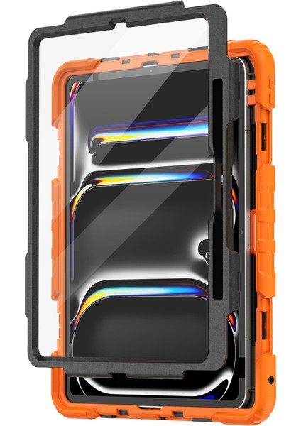 iPad Pro 13 (2024) Kickstand Kılıf Pc+Silikon Tablet Kılıfı ve Omuz Askılı (Yurt Dışından) fiyatları