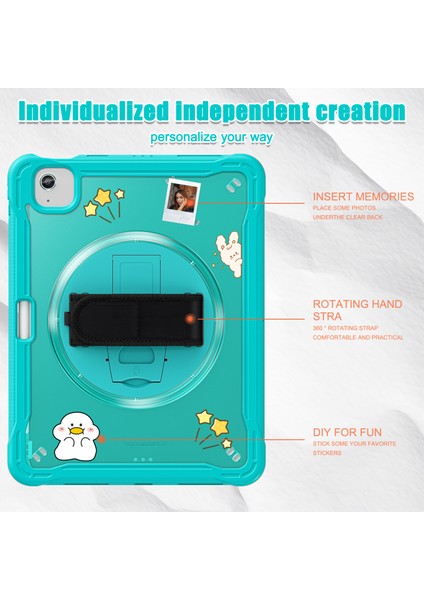 iPad Air 11 (2024) / Air (2022) / (2020) / iPad Pro 11 (2022) / (2021) El Kayışı Kickstand Kapağı (Yurt Dışından) fırsatları