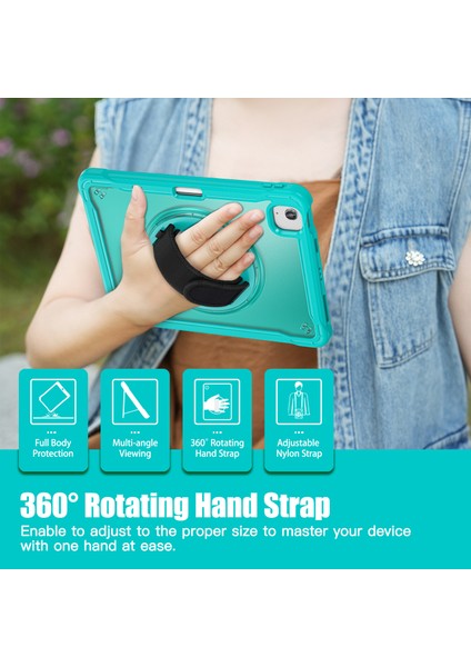 iPad Air 11 (2024) / Air (2022) / (2020) / iPad Pro 11 (2022) / (2021) El Kayışı Kickstand Kapağı (Yurt Dışından) indirimleri