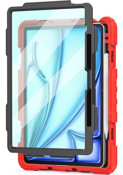 iPad Air 13 (2024) Pc+Silikon Toz Geçirmez Omuz Askılı Tablet Kılıfı (Yurt Dışından) fiyatları