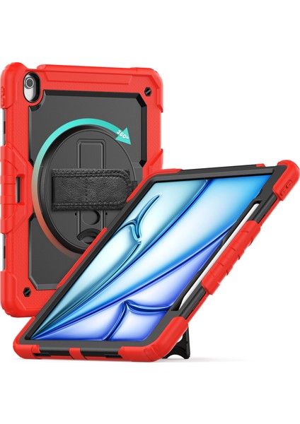 iPad Air 13 (2024) Pc+Silikon Toz Geçirmez Omuz Askılı Tablet Kılıfı (Yurt Dışından) modelleri
