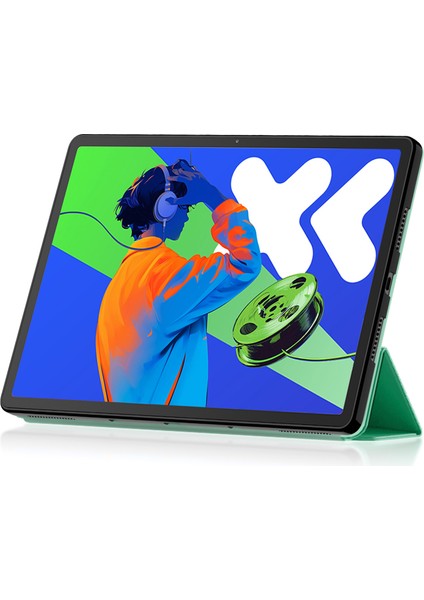 Lenovo Xiaoxin Pad Pro 12.7 Inç Pu Deri Tpu Arka Üç Katlı Stand Tablet Kapak (Yurt Dışından) modelleri