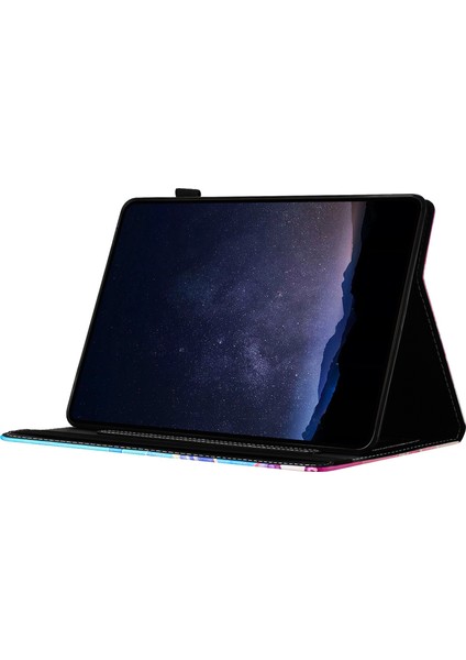 Samsung Galaxy Tab A 10.1 (2019) T510 Deri Kılıf Otomatik Uyku / Uyanma Mermer Tablet Kapağı (Yurt Dışından)