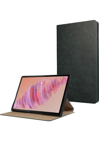 Lenovo Tab Plus Stand Kılıfı Çizilmez Pu Deri Tablet Kapak Çevirin (Yurt Dışından)