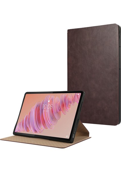 Lenovo Tab Plus Stand Kılıfı Çizilmez Pu Deri Tablet Kapak Çevirin (Yurt Dışından)