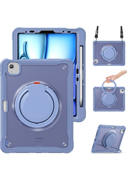 iPad Air 11 (2024) / Air (2022) / (2020) / iPad Pro 11 (2022) / (2021) Omuz Askılı Kickstand Kapağı (Yurt Dışından) fiyatları