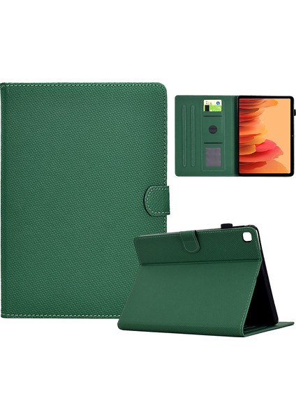 Samsung Galaxy Tab A7 10.4 (2020) T500 / T505 Kılıf Katlanır Stand Deri Tablet Kapağı (Yurt Dışından)