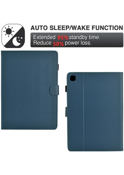 Samsung Galaxy Tab A7 10.4 (2020) T500 / T505 Kılıf Katlanır Stand Deri Tablet Kapağı (Yurt Dışından)