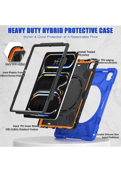 iPad Pro 13 (2024) Tpu+Pc+Silikon Tablet Kılıfı (Yurt Dışından) modelleri