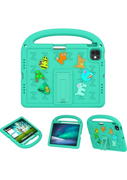 iPad Air 11 (2024) / iPad Pro 11 (2024) Kickstand Eva+Pc Tablet Koruma Kapağı (Yurt Dışından)
