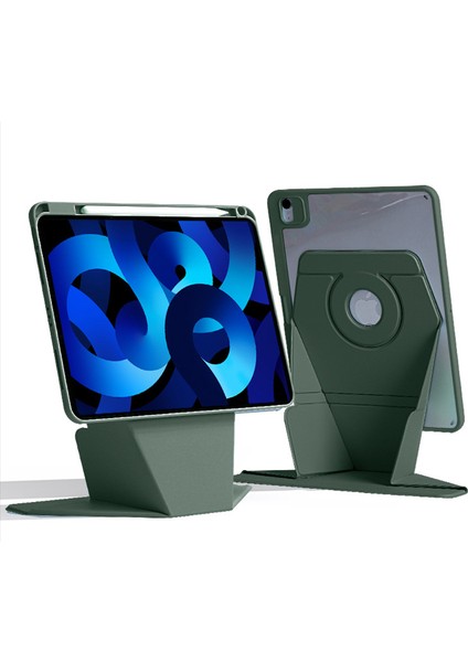 iPad Air 11 (2024) Döndür Kılıf Manyetik Çıkarılabilir Deri Tablet Kapağı (Yurt Dışından)