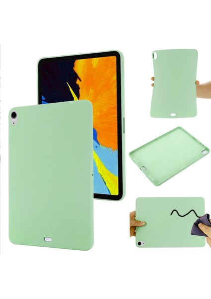 iPad Air 13 (2024) Sıvı Silikon Çizilmeye Dayanıklı Tablet Kılıfı (Yurt Dışından)