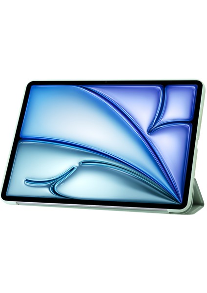 iPad Air 11 (2024) Pu Deri+Silikon Üç Katlı Stand Tablet Kılıfı (Yurt Dışından) modelleri