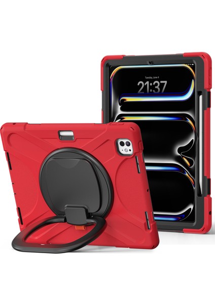 iPad Pro 13 (2024) Tpu+Pc+Silikon Tablet Kılıfı (Yurt Dışından)