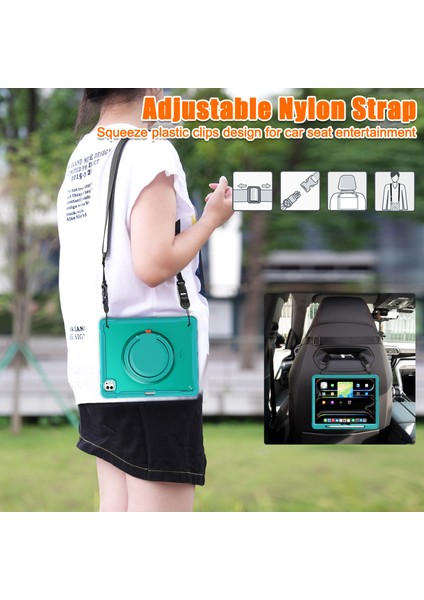 iPad Pro 13 (2024) Döner Destek Standı Pc+Tpu+Silikon Kapak ve Omuz Askısı (Yurt Dışından) fırsatları