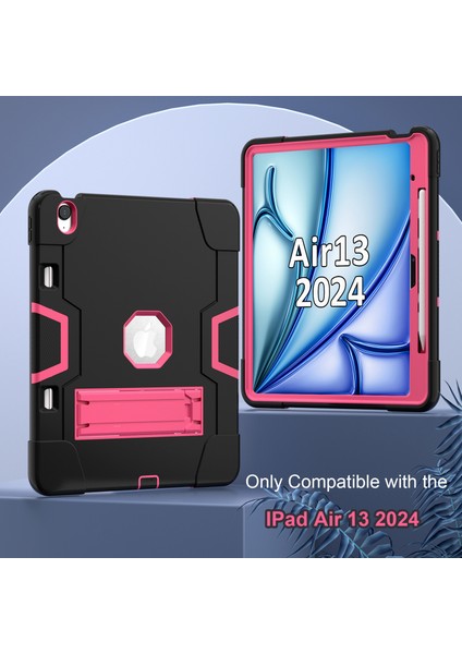 iPad Air 13 (2024) Robot Stili Silikon + Kickstand'lı Pc Tablet Kapağı (Yurt Dışından) fiyatları