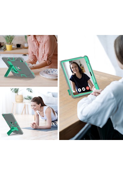 iPad Air 13 (2024) Robot Stili Silikon + Kickstand'lı Pc Tablet Kapağı (Yurt Dışından) indirimleri