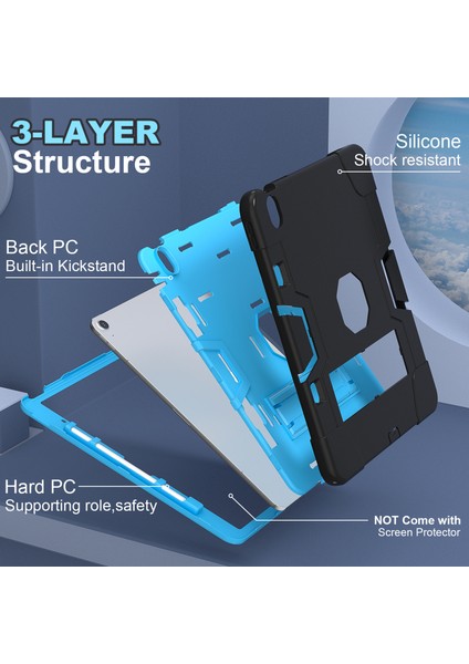 iPad Air 13 (2024) Robot Stili Silikon + Kickstand'lı Pc Tablet Kapağı (Yurt Dışından) modelleri