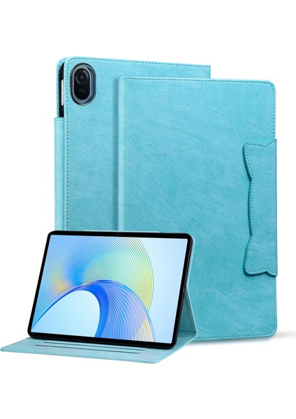 Honor Pad 8 Stand Kılıfı Manyetik Toka Pu Deri Tablet Kapaklı Kart Yuvaları (Yurt Dışından)