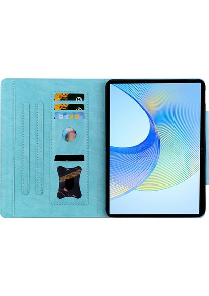 Honor Pad 8 Stand Kılıfı Manyetik Toka Pu Deri Tablet Kapaklı Kart Yuvaları (Yurt Dışından)