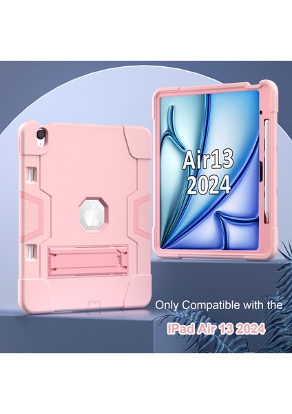 iPad Air 13 (2024) Robot Stili Silikon + Kickstand'lı Pc Tablet Kapağı (Yurt Dışından) fiyatları