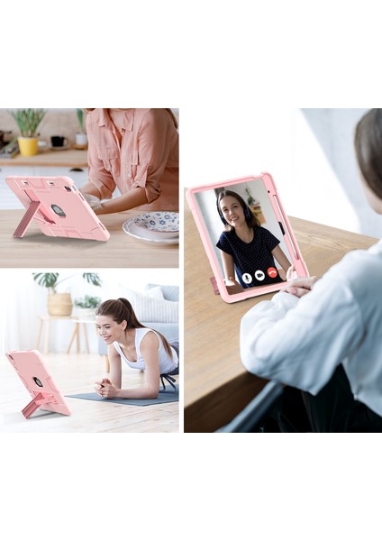 iPad Air 13 (2024) Robot Stili Silikon + Kickstand'lı Pc Tablet Kapağı (Yurt Dışından) indirimleri