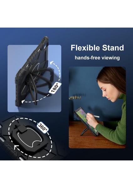 iPad Pro 11 (2024) Kickstand Kılıf Silikon+Omuz Askılı Pc Tablet Kılıfı (Yurt Dışından) indirimleri