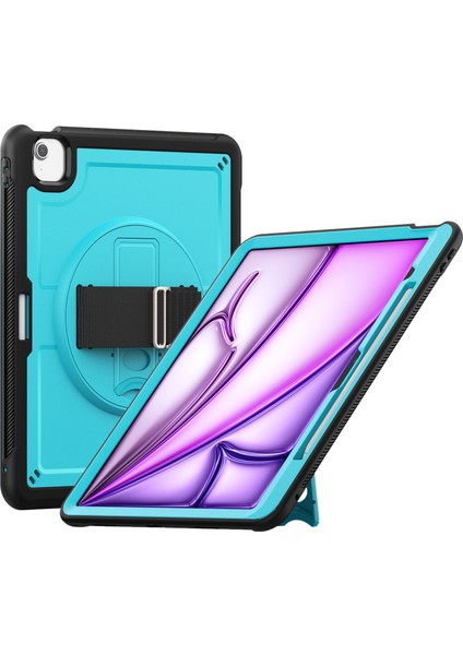 iPad Air 13 (2024) Isı Dağılımı Pc+Tpu Tablet Kılıfı ve Destek Standı (Yurt Dışından)