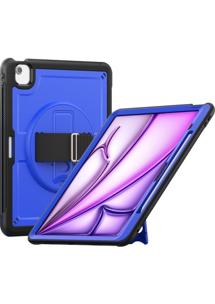 iPad Air 13 (2024) Isı Dağılımı Pc+Tpu Tablet Kılıfı ve Destek Standı (Yurt Dışından)