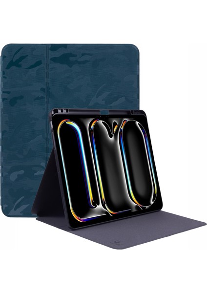 iPad Pro 13 (2024) Otomatik Uyandırma/uyku Özellikli Pu Deri Tablet Kılıfı (Yurt Dışından)