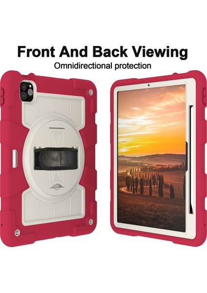 iPad Pro 11 (2024) Kickstand Kılıf Pc+Tpu Omuz Askılı Tablet Kılıfı (Yurt Dışından) fırsatları