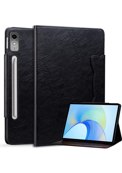 Lenovo Tab P12 Darbeye Dayanıklı Kılıf Manyetik Toka Pu Deri Tablet Kapağı Kart Yuvaları ile (Yurt Dışından) fırsatları