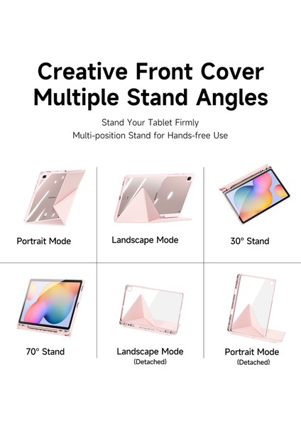 Samsung Galaxy Tab S6 Lite (2024) / (2022) / (2020) Origami Standı Deri Tablet Kapağı (Yurt Dışından)