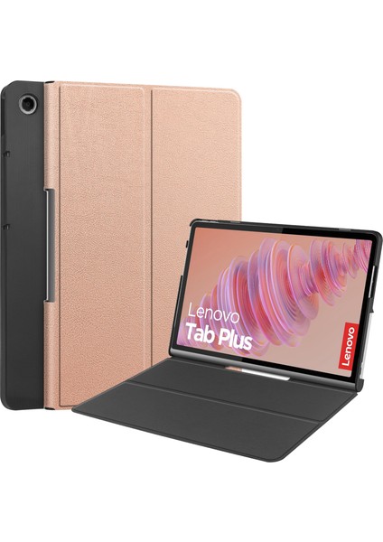 Lenovo Tab Plus Standı Kılıf Darbeye Dayanıklı Deri Tablet Kapağı (Yurt Dışından)