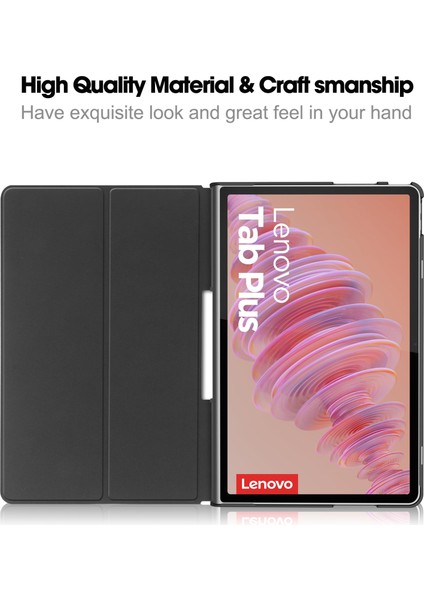 Lenovo Tab Plus Standı Kılıf Darbeye Dayanıklı Deri Tablet Kapağı (Yurt Dışından)