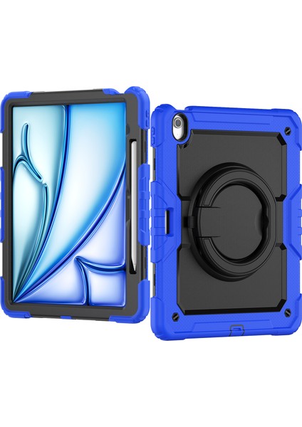 iPad Air 13 (2024) Pc+Silikon Tablet Kılıfı, Destek Çubuğu, Askı (Yurt Dışından) fiyatları