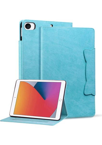 iPad Mini 3 / Mini 4 / Mini (2019) 7.9 Inç Manyetik Toka Deri Iş Kapağı (Yurt Dışından)