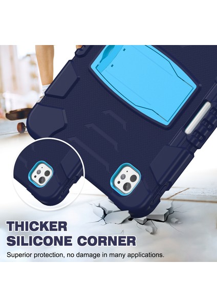 iPad Pro 11 (2024) Pc+Silikon Tablet Kılıfı ve Destek Çubuğu (Yurt Dışından) modelleri