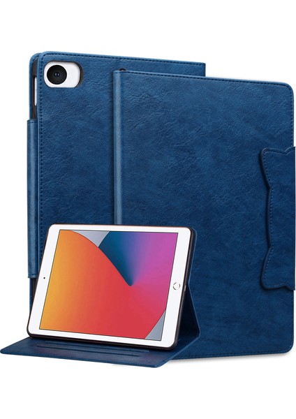 iPad Mini 3 / Mini 4 / Mini (2019) 7.9 Inç Manyetik Toka Deri Iş Kapağı (Yurt Dışından)