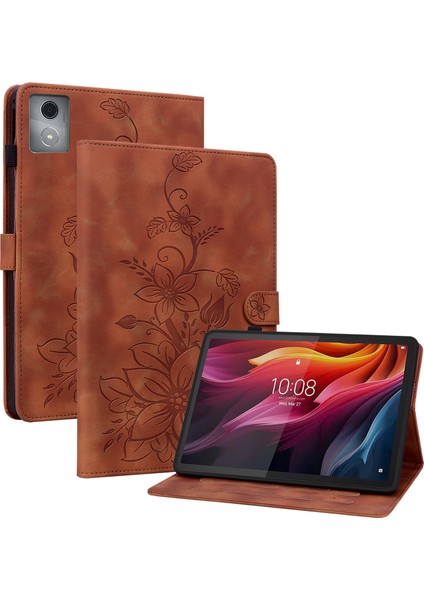 Lenovo Tab K11 Plus Kart Yuvaları Deri Tablet Kapağı (Yurt Dışından)