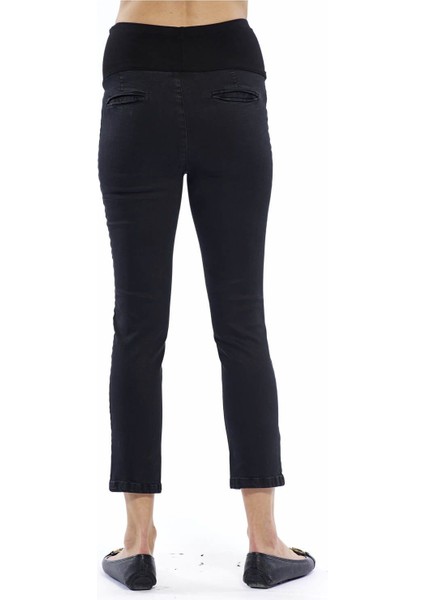 Siyah Hamile Slimfit Kısa Paça Pantolon PM213 modelleri