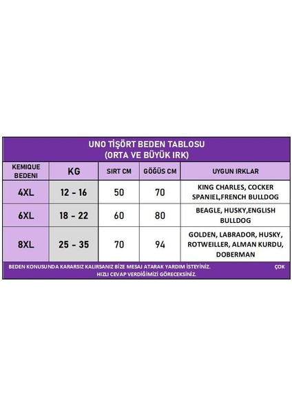 Uno Red Büyük Irk Köpekler Için Tişört modelleri